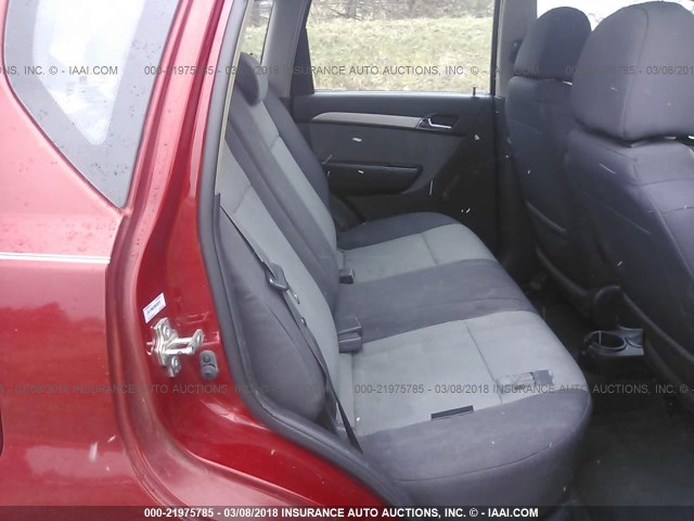 KL1TD66E59B339370 - 2009 CHEVROLET AVEO LS/LT RED photo 8