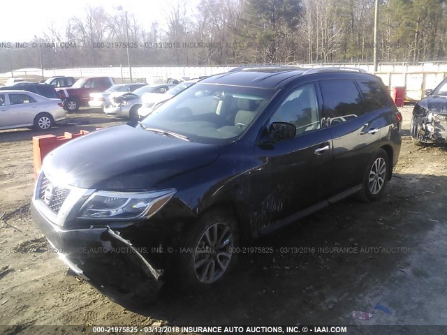 5N1AR2MNXEC720256 - 2014 NISSAN PATHFINDER S/SV/SL/PLATINUM 黑色 照片 2