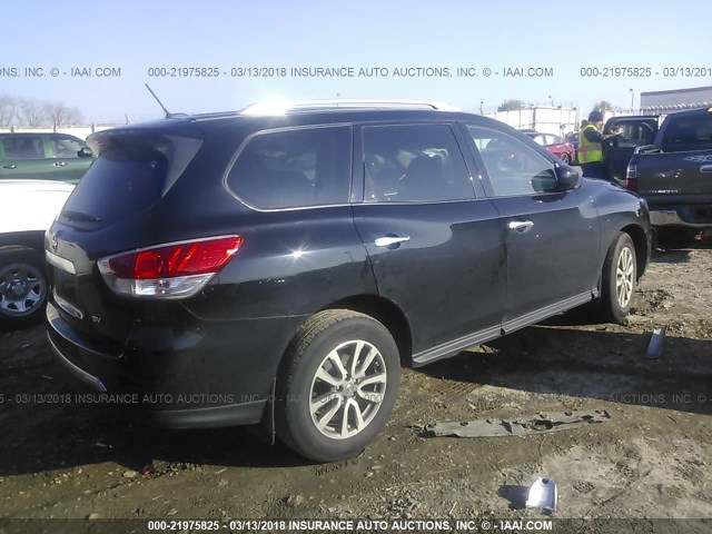 5N1AR2MNXEC720256 - 2014 NISSAN PATHFINDER S/SV/SL/PLATINUM 黑色 照片 4