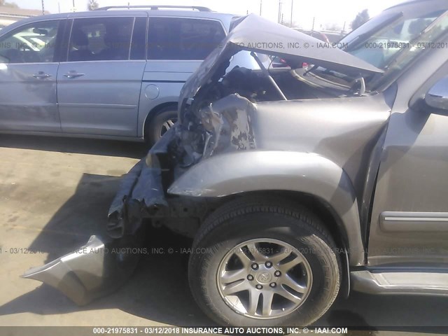 5TDBT48A87S292556 - 2007 TOYOTA SEQUOIA LIMITED GRAY photo 6