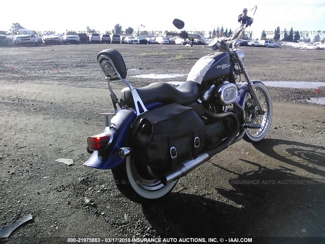 1HD4CJM312K141698 - 2002 HARLEY-DAVIDSON XL883 C BLUE photo 4