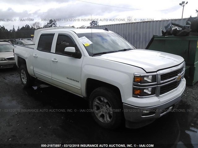 3GCUKREC9FG291640 - 2015 CHEVROLET SILVERADO K1500 LT WHITE photo 1