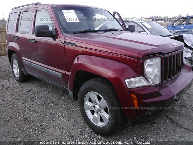 1J4PN2GK7BW516384 - 2011 JEEP LIBERTY SPORT 栗色 照片 1