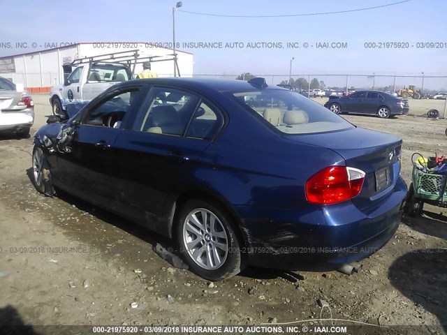WBAVB17546NK39423 - 2006 BMW 325 I AUTOMATIC BLUE photo 3