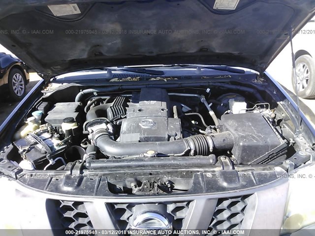 5N1AN08U75C611805 - 2005 NISSAN XTERRA OFF ROAD/S/SE 黑色 照片 10