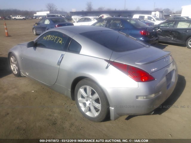 JN1AZ34E84T061220 - 2004 NISSAN 350Z COUPE SILVER photo 3