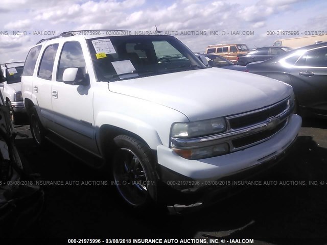 1GNEC13Z22R300738 - 2002 CHEVROLET TAHOE C1500 WHITE photo 1