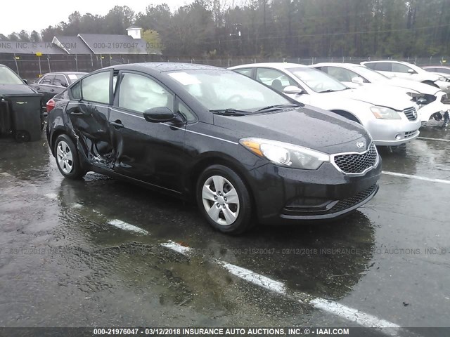 KNAFK4A69F5390958 - 2015 KIA FORTE LX BLACK photo 1