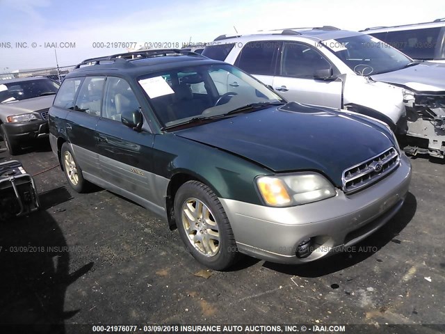 4S3BH686217662040 - 2001 SUBARU LEGACY OUTBACK LIMITED GREEN photo 1