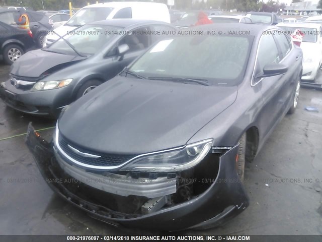 1C3CCCAB4FN571366 - 2015 CHRYSLER 200 LIMITED GRAY photo 2