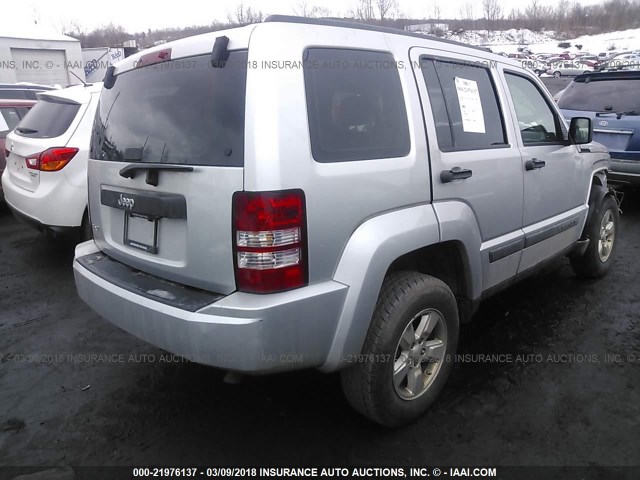 1J4PN2GK6AW132045 - 2010 JEEP LIBERTY SPORT 银色 照片 4
