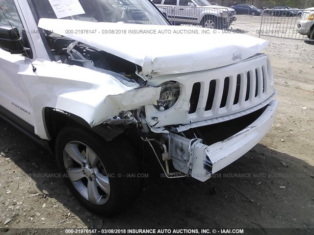 1C4NJPBB8ED912658 - 2014 JEEP PATRIOT SPORT WHITE photo 6