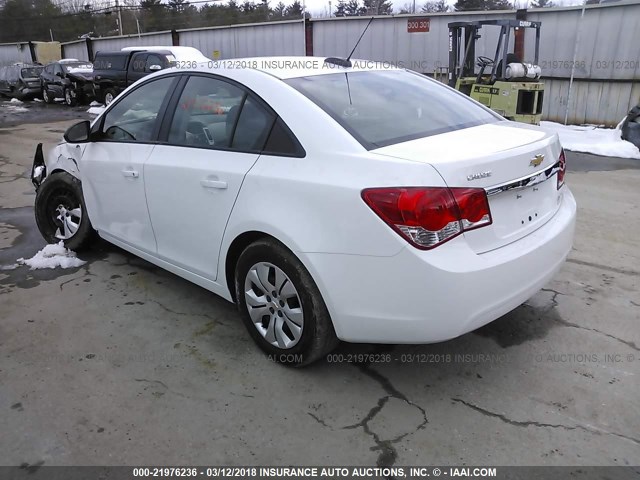 1G1PA5SH5G7203827 - 2016 CHEVROLET CRUZE LIMITED L WHITE photo 3