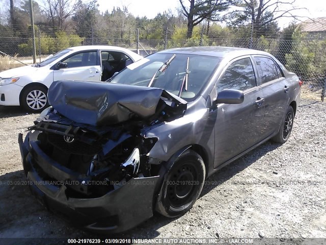 JTDBL40E59J002837 - 2009 TOYOTA COROLLA LE/XLE GRAY photo 2