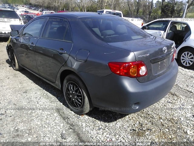 JTDBL40E59J002837 - 2009 TOYOTA COROLLA LE/XLE GRAY photo 3