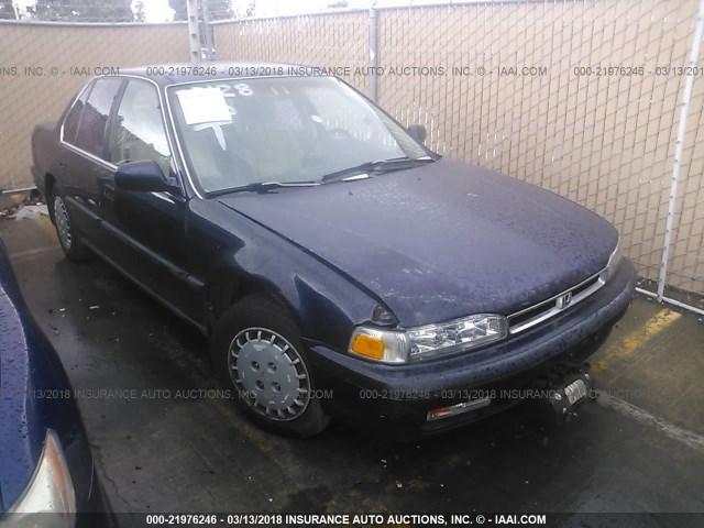 1HGCB7655MA129615 - 1991 HONDA ACCORD LX/EX Dark Blue photo 1