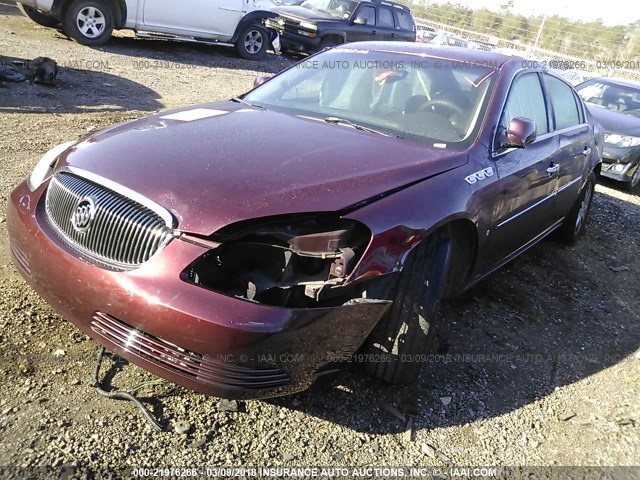 1G4HD57207U169171 - 2007 BUICK LUCERNE CXL BURGUNDY photo 2