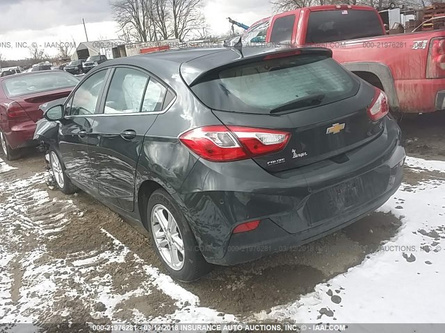 3G1BE6SM3HS533616 - 2017 CHEVROLET CRUZE LT GRAY photo 3