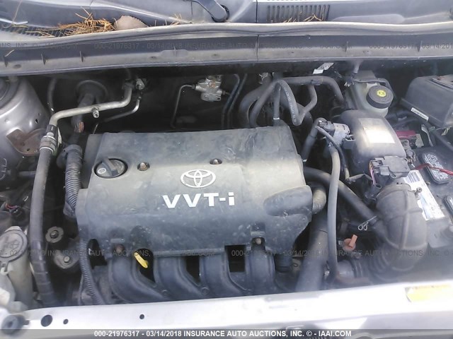 JTLKT324864041127 - 2006 TOYOTA SCION XB GRAY photo 10