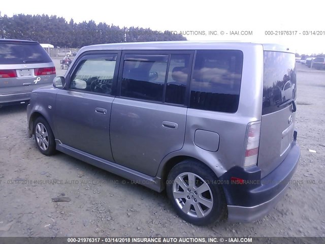 JTLKT324864041127 - 2006 TOYOTA SCION XB GRAY photo 3