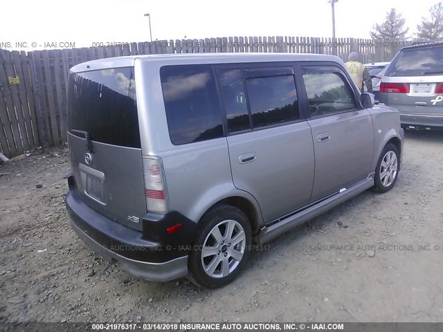 JTLKT324864041127 - 2006 TOYOTA SCION XB GRAY photo 4