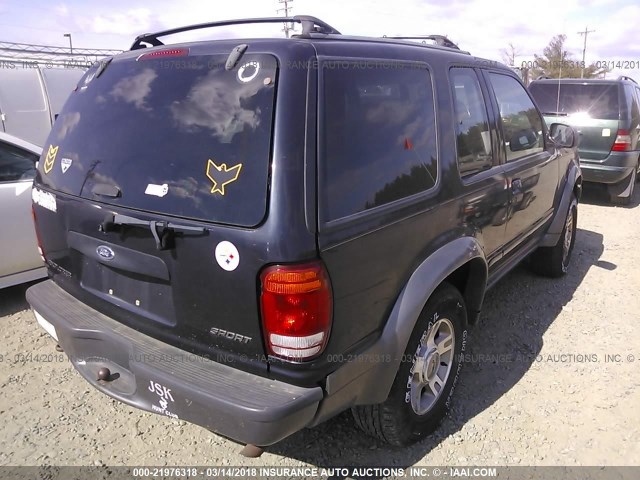 1FMYU70E1YUB08039 - 2000 FORD EXPLORER SPORT BLACK photo 4