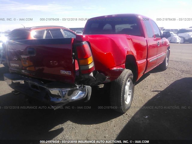 1GTEC19Z66Z297168 - 2006 GMC NEW SIERRA C1500 RED photo 4