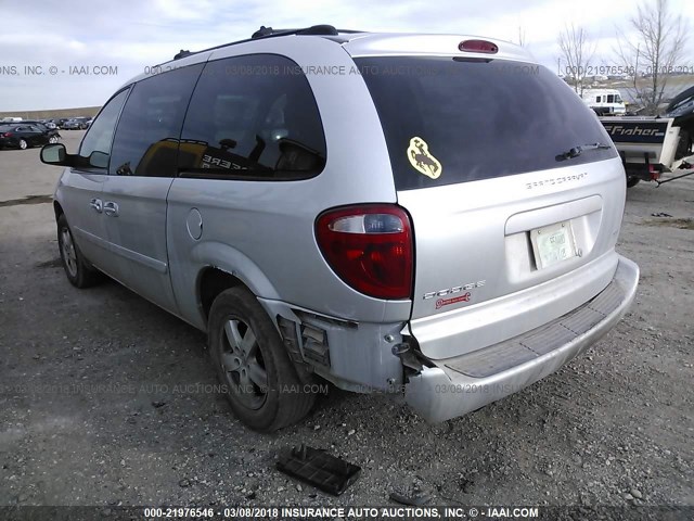 2D4GP44L95R481078 - 2005 DODGE GRAND CARAVAN SXT SILVER photo 3