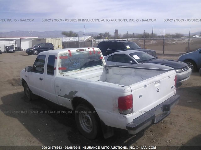 1FTYR14V5YPA27475 - 2000 FORD RANGER SUPER CAB WHITE photo 3