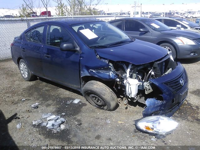 3N1CN7AP3EL808956 - 2014 NISSAN VERSA S/S PLUS/SV/SL BLUE photo 1