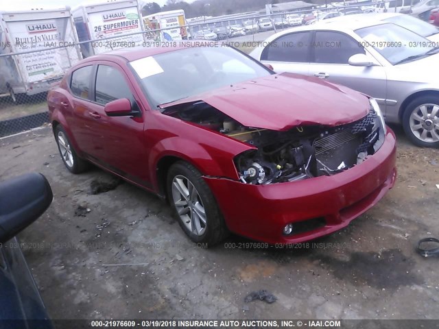 1B3BD1FG2BN510879 - 2011 DODGE AVENGER MAINSTREET RED photo 1