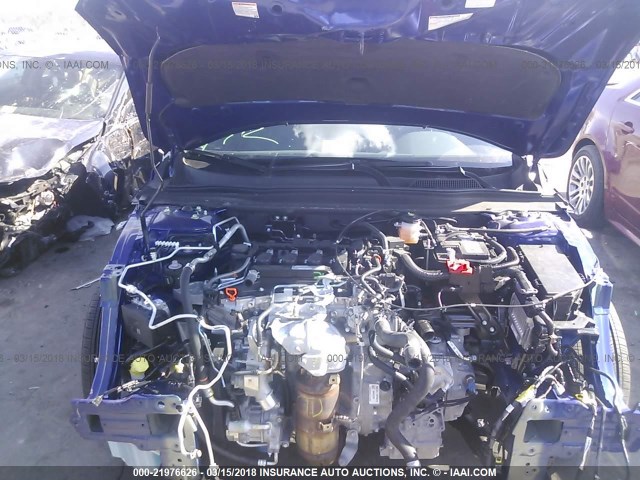 1HGCV1F35JA074582 - 2018 HONDA ACCORD SPORT 蓝色 照片 10