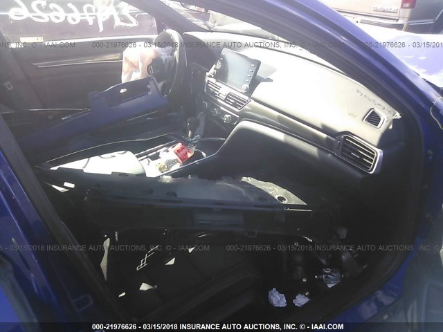 1HGCV1F35JA074582 - 2018 HONDA ACCORD SPORT 蓝色 照片 5