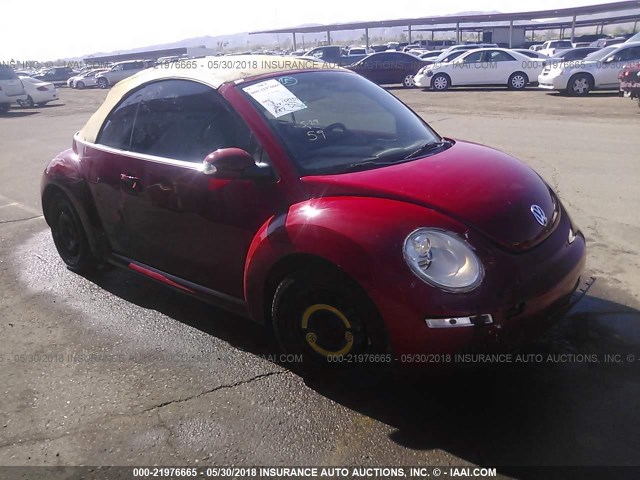 3VWPF31Y06M319694 - 2006 VOLKSWAGEN NEW BEETLE CONVERTIBLE RED photo 1