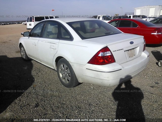 1FAFP24116G160379 - 2006 FORD FIVE HUNDRED SEL WHITE photo 3