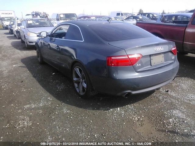 WAUDK78T38A025772 - 2008 AUDI A5 QUATTRO GRAY photo 3