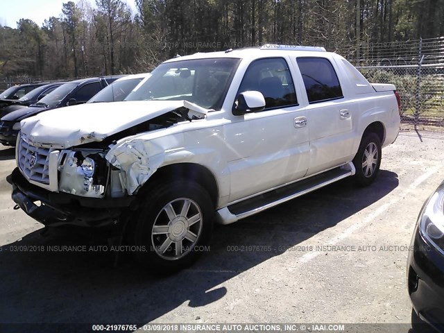 3GYEK63N43G326775 - 2003 CADILLAC ESCALADE EXT WHITE photo 2