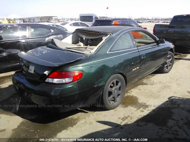 2T1CF22P91C511246 - 2001 TOYOTA CAMRY SOLARA SE/SLE GREEN photo 4