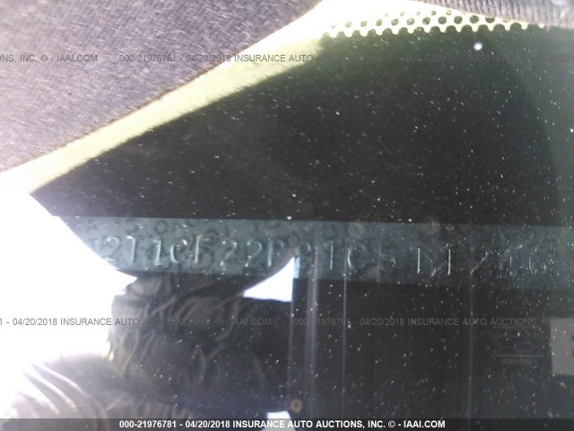 2T1CF22P91C511246 - 2001 TOYOTA CAMRY SOLARA SE/SLE 绿色 照片 9