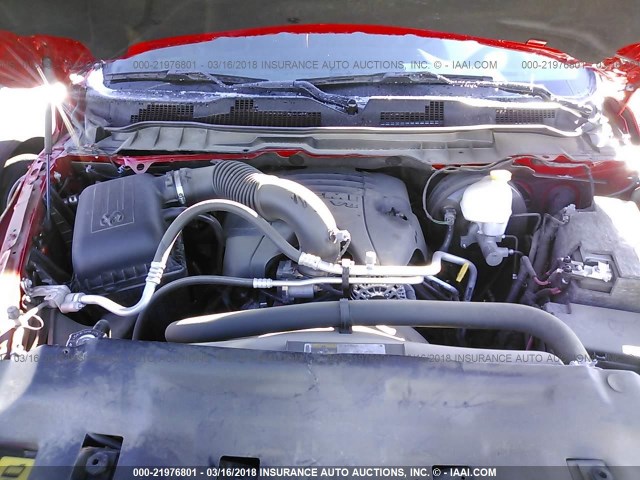 1C6RR7YT9GS200675 - 2016 RAM 1500 REBEL წითელი ფოტო 10