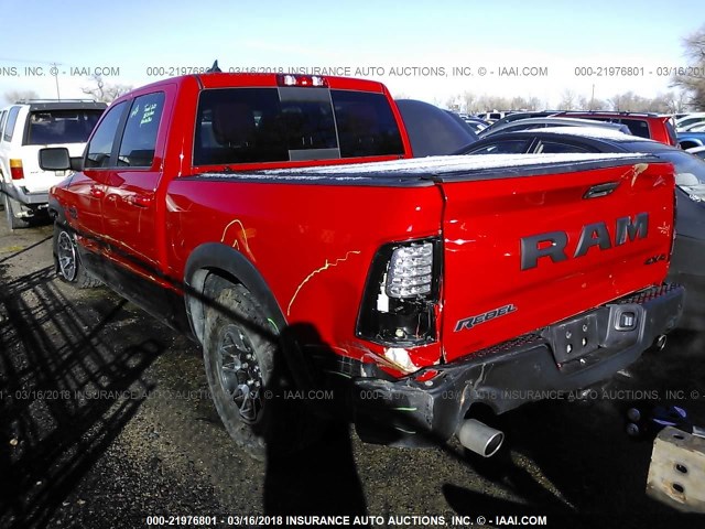 1C6RR7YT9GS200675 - 2016 RAM 1500 REBEL წითელი ფოტო 3