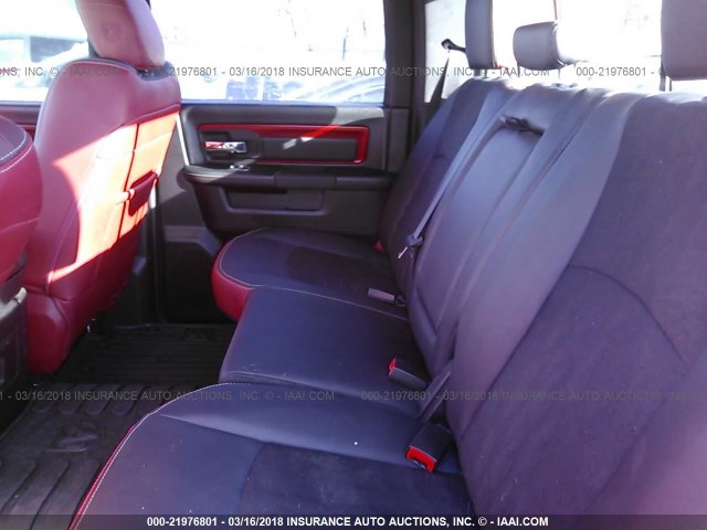 1C6RR7YT9GS200675 - 2016 RAM 1500 REBEL წითელი ფოტო 8