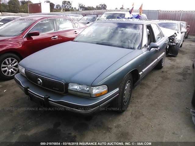 1G4HR53L6PH493816 - 1993 BUICK LESABRE LIMITED GREEN photo 2