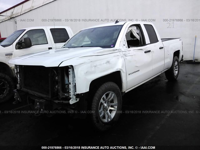 1GCVKREC8EZ190172 - 2014 CHEVROLET SILVERADO K1500 LT WHITE photo 2