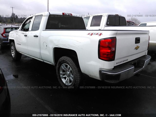 1GCVKREC8EZ190172 - 2014 CHEVROLET SILVERADO K1500 LT WHITE photo 3