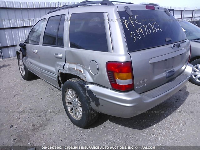 1J4GW58N14C156945 - 2004 JEEP GRAND CHEROKEE LIMITED SILVER photo 3