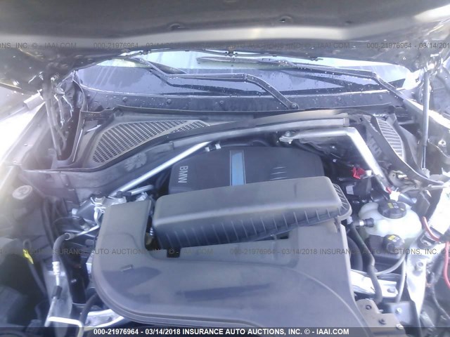 5UXKT0C53G0S76527 - 2016 BMW X5 XDR40E GRAY photo 10
