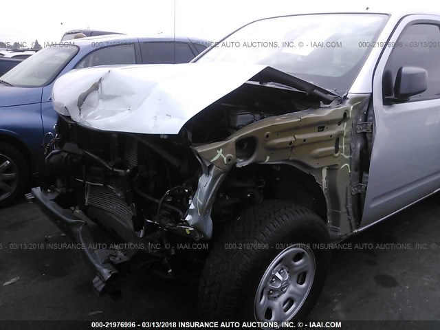 1N6BD0CT9HN736160 - 2017 NISSAN FRONTIER S/SV SILVER photo 6
