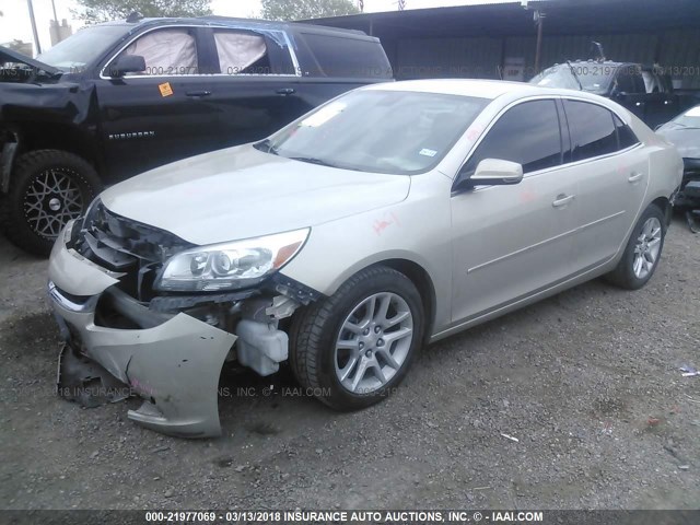 1G11C5SL9EF265495 - 2014 CHEVROLET MALIBU 1LT TAN photo 2