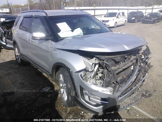 1FM5K7F8XGGC50056 - 2016 FORD EXPLORER LIMITED SILVER photo 1